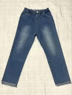 apres les cours デニムブルー ストレートパンツ 140cm