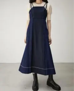AZUL デニムキャミワンピース