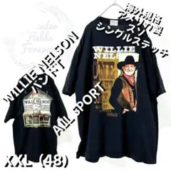 ウイリーネルソンバンドTシャツツアー両面カントリー90sブラック黒アメリカ製古着