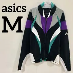 【asics】 トレーニングジャケット ジップアップ スポーツウェア Mのサムネイル