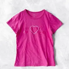 アルマーニエクスチェンジ 90s 00s Tシャツ ピンク M ハート USA製