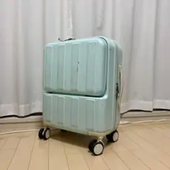 キャリーケース スーツケース 機内持ち込みサイズ 水色 中古品 まだまだ使用可能のサムネイル