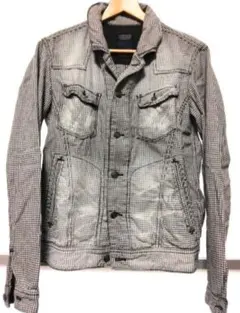 ニコルクラブフォーメン 加工 ジャケット 48 L 千鳥柄 格子 チェック柄