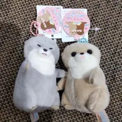 くったりカワウソの赤ちゃんハグハグ　VMC　マスコット2種セット　ぬいぐるみ