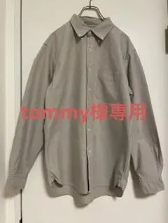 ユニクロ オックスフォードシャツ L グレー 定番 清潔感 万能 完売品