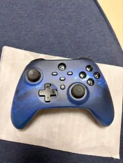 青いゲームコントローラー USBケーブル付き