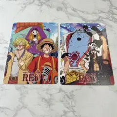 ワンピース　韓国　中国　入場者特典　カード　film red 麦わらの一味