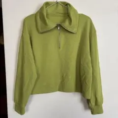 ハーフジップ スウェット