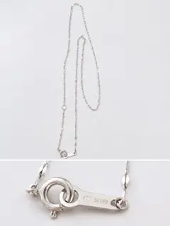 【未使用】【美品】4℃ ネックレス シルバー