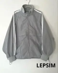 LEPSIM ラインスタンドブルゾン　グレー