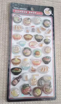 ボンボンドロップシール　和柄　ラーメン　中華　新品未使用品
