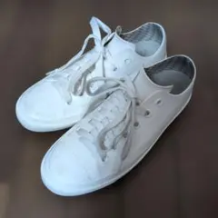 美品 ANGEL FIT レインシューズ スニーカー 白 M 23-23.5のサムネイル