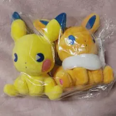 ピカチュウ&イーブイ ぬいぐるみマスコット サイコソーダ ポケモンセンター限定 ポケモンのグッズシリーズ「サイコソーダ・リフレッシュ