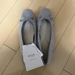 mysa グレー フラットシューズ LL
