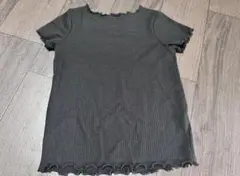CLASSIC ブラック Tシャツ フリルヘム 90cm
