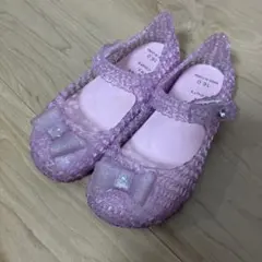 アプレレクール　リボン付きピンクサンダル 16cm