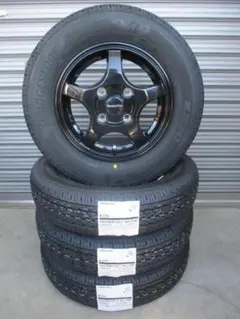 送料込み☆HS-09+ブリヂストンK370　145/80R12☆軽バン軽トラのサムネイル