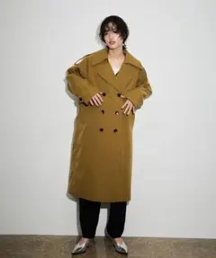 ADAM ET ROPE' ドルマンオーバートレンチコートアダムエロペ アウター