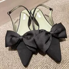 EVOL 取り外し可リボンバックバンドパンプス
