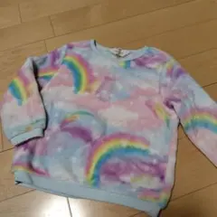 H&M モコモコ　フリース　110cm 虹