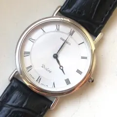 【最高級】SEIKO Dolce　青針　ローマン文字盤 腕時計 ホワイト
