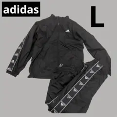 adidas ウィンドブレーカー上下セット　セットアップ　L ブラック