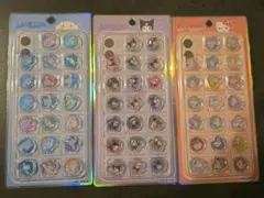 おはじき風サンリオステッカー 3セット