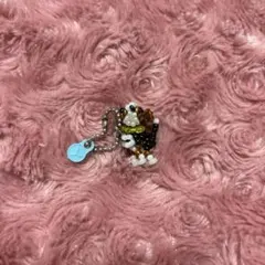 ビーズキーリング　犬