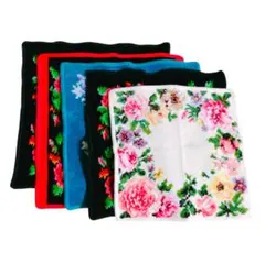 フェイラー　5枚セットハンカチ　花柄　鳥