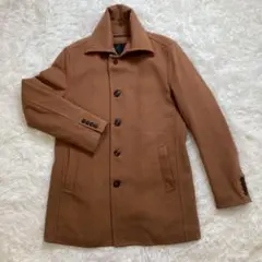 【NICOLE CLUB FOR MEN】(46)ピーコート　ブラウン　お兄系