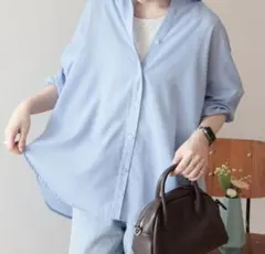 AMERICAN HOLIC 長袖シャツ ブルーのサムネイル