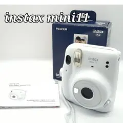 【美品】富士フイルム instax mini11ホワイト チェキ
