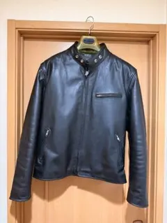 HORN WORKS シングルライダースジャケット ブラック 4L