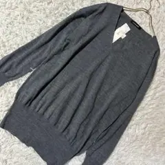 ［美品］LAUTREAMONT 長袖Vネックニット グレー