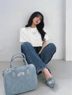 Darich ポインテッドデニムパンプス レースアップのサムネイル