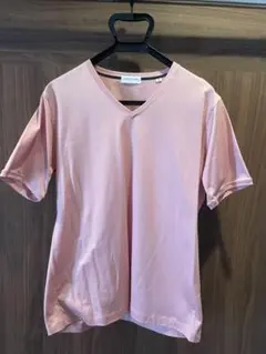 【TOMORROWLAND/新品未使用/正規品】ピンク　Vネック Tシャツ　Mのサムネイル