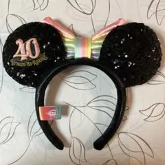 ミニーマウス耳カチューシャ 40周年記念