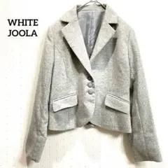 ホワイトジョーラ　ジャケット　テーラード　グレーラメ入り　11号　秋冬春　通勤