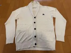 BURBERRY BLACK LABEL カーディガン リネン ショールカラー