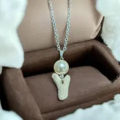 珊瑚　ハンドメイド　ネックレス　ペンダント