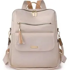 残り1点⚠️ZARAジャンル 海外ブランド 大人可愛いシンプルベージュリュック