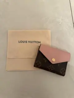 【極美品】Louis Vuitton 希少 二つ折り財布 ピンク/ホワイト 極美品】Louis Vuitton 希少 二つ折り財布 ピンク/ホワイト 極美