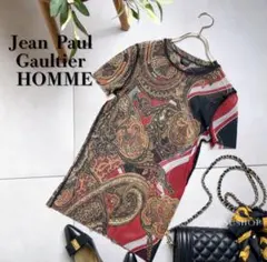 美品✨ジャンポールゴルチェ 人顔 パワーネット長袖トップス 40 マルチ