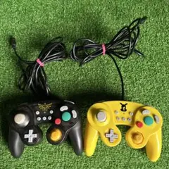 【a265】ホリ クラシックコントローラー ゲームキューブ ゼルダ/ピカチュウ