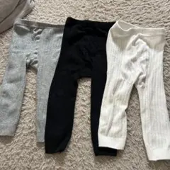 子ども用レギンス90サイズ　まとめ売り　3点セット