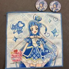 キュアウィンク　ミニタオル　缶バッチ　プリキュア　映画グッズ　アイドルプリキュア