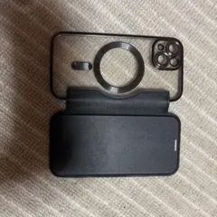 iPhone用 手帳型ケース マグネット対応 ブラック
