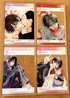 春の嵐とモンスター　アクリルカード　 4点セット 天峰栢　春モン