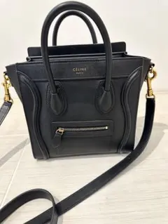 セリーヌ フィービー　ラゲージ　ナノ　黒