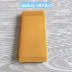 Galaxy S8 Plus ケース 手帳型 半透明 オレンジ